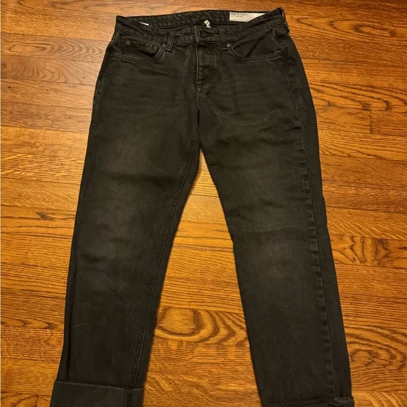 Rag and bone women’s Harlow Black Jeans - Picture 2 of 6